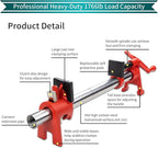 3/4 Inch Wood Gluing Pipe Clamp Set with 30" Metal Pipe, 2-Pack Professional H-Style Heavy Duty Quick Release Bar Clamps for Woodworking(2)
