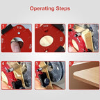 2Pcs Router Corner Radius Template Router Radius Jig 8 in 1 Aluminum Alloy Router Templates for Woodworking Router Corner Jigs and Templates R10/R15/R20/R25/ R30/R35/R40/R50 Use with Router Table