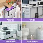 Small Trash Bags 1.2-Gallon: Bathroom Trash Bags 4.5L Small Garbage Bags for Bathroom Bedroom Office - (Purple, 120 Counts)