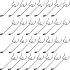 SENENQU 100PCS 4 Inch Pegboard Hooks Peg Board Hooks Accessories Fit 1/8” and 1/4” Peg Board with Rubber Tipped, Metal Pegboard Hooks for Garage, Office, Kitchen, Store