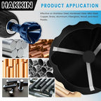 Hakkin 2Pack Hex Shank Deburring External Chamfer Tool with Carbide Blade, Quick Release Deburring Chamfering Drill Bit Repairing Damaged Bolts Screws and Fasteners, Fits for 1/8”-3/4” (3mm-20mm)