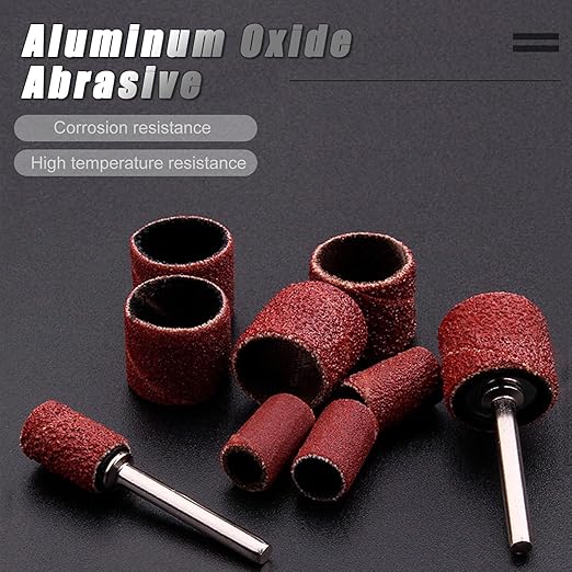 165pcs Rotary Tool Sanding Drums 400 grit,Sanding Drum Sander Bits Bands for Drill Accessories