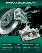 SCITOO Rear Right Brake Caliper With Bracket 19B3476A Compatible For Hyundai For Elantra 2009-2012