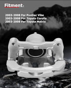 cciyu Front Right Disc Brake Caliper Assembly w/Bracket 19B2699 2003-2008 For Pontiac For Vibe,2003-2008 For Toyota For Corolla,2003-2008 For Toyota For Matrix