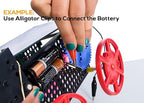 Alligator Clips Electrical, 20PCS Preminum Test Leads with Crocodile Clips, 5 Colors Jumper Wires Kit with Testing Probes for Electrical Testing with Dual Ended Insulators for Circuit Connection