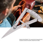 Marking Gauge, Stainless Steel Scribe Tool, Caliper Measuring Tool for Leather Trimming Projects