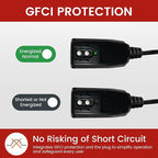 Giraffe Tools 50FT Heating Cable for Pipe with GFCI Heavy-Duty, Self-Regulating, Freeze Protection for Roof, Plastic and Metal Water Pipes 120V 53W, Down to -40℉ (50FT with GFCI)