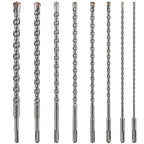 Concrete Drill Bit lengthening 1pcs 3/4" X 12"-10" Cross-Type Double Thread Carbide Material Suitable for Concrete, Brick, Cement Walls, Stone, Extra Long Hammer Drill Bits for Concrete