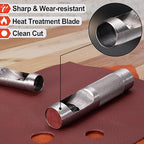 Spurtar 12 PCS Steel Hollow Leather Punch Set 1/8''-3/4''(3-19mm) Heavy Duty Round Hole Punch Set Leather Hole Tool for Watch Cloth Belt Gaskets w/Storage Bag