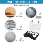 Hole Saw Kit Bi Metal, with 3/4" to 2-1/2" 22 PCS Saw Blades in Case, Hole Saw Set for Metal, Wood and Plastic, with Clean and Smooth Cutting Edge, Fast Chip Removal
