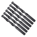 Drill Bit, 11.5mm Cutting Diameter, 4241 HSS Nitriding Black 118° Cutting Angle Versatile Jobber Bits - (Applications: for Drilling Plastic Wood Soft Metal), 6-Pieces