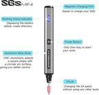 AM ARROWMAX Electric Mini Engraving Pen with 36 Bits, Aluminum Case, APP, Wireless Magnetic Charger, Tool Bag, Cordless Rotary Tool，Engraving Pen for Metal, Wood, Glass and Plastic (SGS Mini Plus)