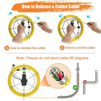 Anysun Sewer Camera with Locator, Pipe Camera with 512Hz Sonde Transmitter and Receiver, IP68 Waterproof Industrial Plumbing Endoscope Drain Snake Cam with 7" LCD Monitor, 8G SD Card (165Ft/50M Cable)