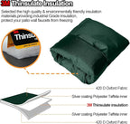 Enlarge Outdoor Faucet Cover for Winter Freeze Protection, 3M Thinsulate, 10"H x 6.3"W Hose Bib Covers for Wall Taps Outside, Waterproof & Frost Free Insulated Spigot Cover, 2 Pcs Faucet Socks - Green