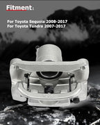 cciyu Rear Right Disc Brake Caliper w/Bracket 19B3276 2008 2009 2010 2011 2012 2013 2014 2015 2016 For Toyota For Sequoia,2007 2008 2009 2010 2011 2012 2013 2014 2015 2016 For Toyota For Tundra