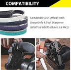 20 Pack 1/2" x 12" Replacement Sharpening Sanding Belts for Official Work Sharp Knife & Tool Sharpener (WSKTS & WSKTS-KT/Mk.1 & Mk.2) - 80/240/1000/5000 Grit,1/2x12 Inch Knife Sharpener Belts