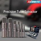 Pipe Extractor Set, 6-Piece Heavy Duty Steel Broken Pipe Extractors for Removing Damaged Threaded Pipes & Fittings from 1/8" to 1", with Durable Storage Case, Ideal Tools for Plumbers Mechanics DIY