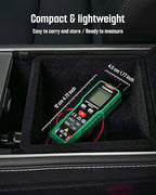 TESMEN TSM-192 Handheld Digital Multimeter, Voltage Tester with Leads, Voltmeter Measures Phase, NCV, AC/DC Voltage, Resistance, Continuity & Live Wire for Automotive Testing, Household-Green
