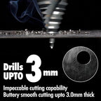 1/4 to 2-3/8 Inch HSS Step Drill Bit for Metal Sheet, 12 Sizes Extra Large Drill Stepper Bit for Sheet Aluminium, Plastic, Wood, Heavy Duty, Spiral Grooved