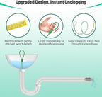 Kelly's Collection 30 Inch Drain Snake Hair Clog Remover, Anti-break Metal Sink Snake Drain Cleaner Tool with Nylon Layer, Drain Hair Removal Tool for Shower, Bathroom Sink Drain Unclog (5 Pack)