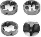 QWORK NPT Die Set, 6Pcs PVC Thread Maker Tool,Pipe Round Die Set, Pipe Threader Plumbing Tool, Three Maker Size: 1/2", 3/4", 1"