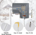 Pipe Insulation Tape, Outdoor Water Pipe Insulation Wrap, Foam Insulation Tape for Outdoor Pipes Winter Freeze Protection, Heat Tape for Water Pipes, Copper Pipes, PVC, AC Line, 2in x 15ft, White