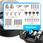 DZQ Ball Vise 5" Engraving Setting Tool 360°Rotation Professional Ball Vise 36PCS Attachment Jewelry Engraving Block Tools Standard Block