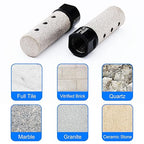 Diamond Coated Finger Bit, 3/4" Tile Milling Bit to Enlarge Grind Polish Shape Holes on Porcelain Ceramic Marble Granite Tile Countertop, with 5/8-11 Thread to 3/8" Hex Shank Adapter, Diameter 20mm