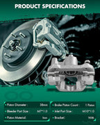 SCITOO 19B2684 Rear Right Disc Brake Caliper Assembly w/Bracket For Lexus For ES300 2002-2003,For Lexus For ES330 2004-2006,For Toyota For Camry 2002-2006