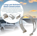 4" (101.6MM) Stainless Exhaust Tacking Band Clamp-On For Welding Fabrication