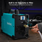 Plasma Cutter, [Pilot Arc] [Large LED Display] [Air Sensor] 65A bestarc Plasma Cutter Machine 110/220V Dual Voltage, 5/8 Inch Clean Cut 1 Inch Max Cut, Post Flow 2T/4T for Beginners DIY