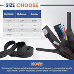 2:1 Heat shrinkable Braided Sleeving Fabric Wire Loom High Temp Heat Shrink Wiring Harness Abrasion Protector Cable Sleeve(1/2"-48ft)