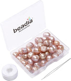 Natural Pearl Beads Potato 10-11mm Purple Freshwater Cultured Loose Gemstone Beads for DIY Jewelry Making 13.8''/Strand HQ