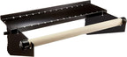 Wall Control Metal Pegboard Organizer - 4' Standard Tool Storage Kit, Black - Includes Pegboard Paper Towel Holder & Dowel Rod Shelf Assembly