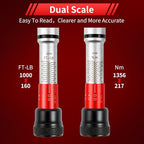 3/4-Inch Drive Click Torque Wrench, Dual-Direction Adjustable 48 tooth 160-1000ft.lb/217-1356Nm, Professional Inch Pound Torque Wrench, for Maintenance Tool and Product Assembly