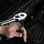 WORKPRO 1/2-Inch Drive Ratchet, Quick-Release Reversible Ratchet Wrench, 72-Tooth 1/2 Drive Ratchet Handle, Chrome Alloy Made, Cr-Mo Head, Full Polished