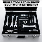 50 pcs Magnetic Modular Wrench Organizers for Tool Drawers, Black Tool Organizers- Wrench Rack with Metric & SAE Labels, Customizable Magnet Tool Storage Holder Festival for Mechanics