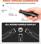 Screwdriver Sets Screwdriver Kit 4-Piece, Professional Cushion Grip Insulated Magnetic Tip Electrician Screwdriver Kits (4-Piece)…
