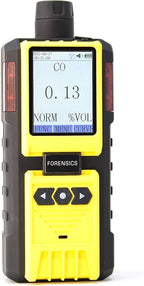 Exhaust Gas Analyzer Carbon Monoxide by Forensics Detectors | Motorcycle, Forklift, Automotive, Small Engine | USA NIST Calibration and Certificate | Probe, Water Trap and Filters | 0-2% CO |