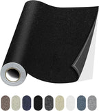 Fabric Repair Patches, 35X79 Inch Linen Repair Tape Self-Adhesive Fabric Patches Durable, DIY Large Linen Tape for Sofa, Couches, Furniture, Chair, Clothing （35X79 Inch, Black）
