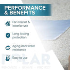Polar TapeSeal Clear - 2" x 5 ft | Rubberised Waterproof Tape for Leaks & Cracks on Roofs, PVC Pipes, Downpipes, Plumbing & Gutters | All-Purpose Indoor & Outdoor Sealant Tape for Lasting Protection