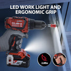 DCK Brushless Cordless Drill Set, 20V Max Electric Drill with 4.0Ah Battery 531in.lbs, 1/2Inch Keyless All-Metal Chuck, 2 Variable Speeds, Power Drill Kit for Screw Wood/Ceramic/Tile/Steel KDJZ04-13
