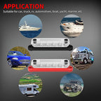 DAIERTEK Marine Bus Bar 12V 6 x 1/4" (M6) Terminal Studs 12 Volt Bus Bar Power Distribution Block with Cover Max 300V AC 48V DC Positive & Negative Battery Terminal Block for Automotive Car Boat
