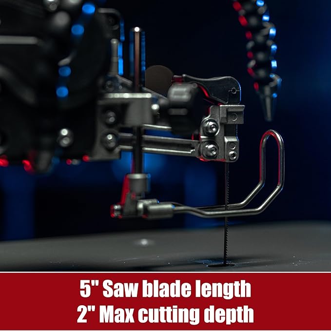 Bucktool 22 Inch Variable Speed Scrow Saw, 1.3A Scroll Saw for Woodworking