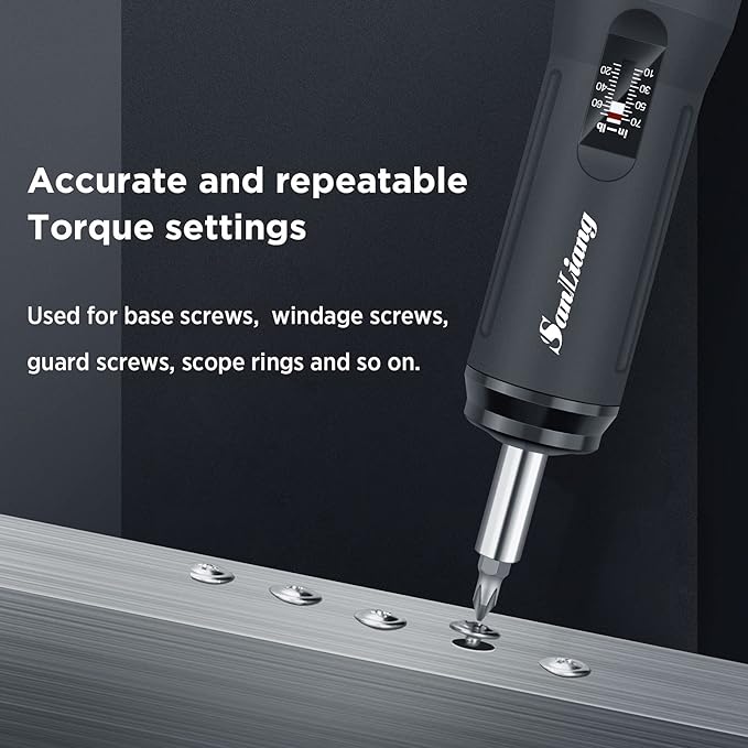 Torque Screwdriver Wrench Driver Bits Set 10-70 Inch Pounds lbs for Maintenance,Tools, Bike Repairing and Mounting. (10-70 in-lbs)