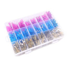 Nilight - 50006R 135 PCS Heat Shrink Wire Connectors - Electrical Terminals Kit - Marine Automotive Crimp Connector Assortment - Ring Fork Hook Spade Butt Splices, 2 Years Warranty