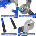 ZrgGea Cable Cutters 28 inch | Wire Snips Heavy Duty | Industrial-Grade Heavy-Duty Cable Cutter, Forged from T8 Alloy Steel, Hardness HRC56, Sharp Cutting. for Cutting Cables and Wire Ropes
