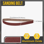 1-1/2 x 30 Inch Sanding Belt, 20 Pcs 150 Grit Knife Sharpener Belts Work Sharpening for Belt Sander Knife Carving Tool Metal Working