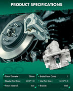 SCITOO Rear Right Brake Caliper With Bracket 19B6285 Compatible For Mazda 3 2010-2013, For Mazda 3 Sport 2010-2013
