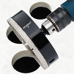 5 inch Diamond Hole-Saw Bits with Pilot Drill Bit -5" Diamond Tipped Tile Hole Saws with Guiding Bit Accurate Drilling for Porcelain Tile Ceramic Pottery Granite Stone Glass Bottles 125mm.